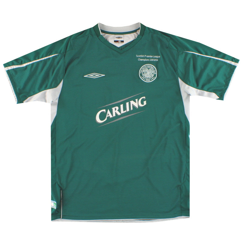 2004-05 Celtic Umbro 'Champions' Away Shirt XL - Celtic / Excellent / XL