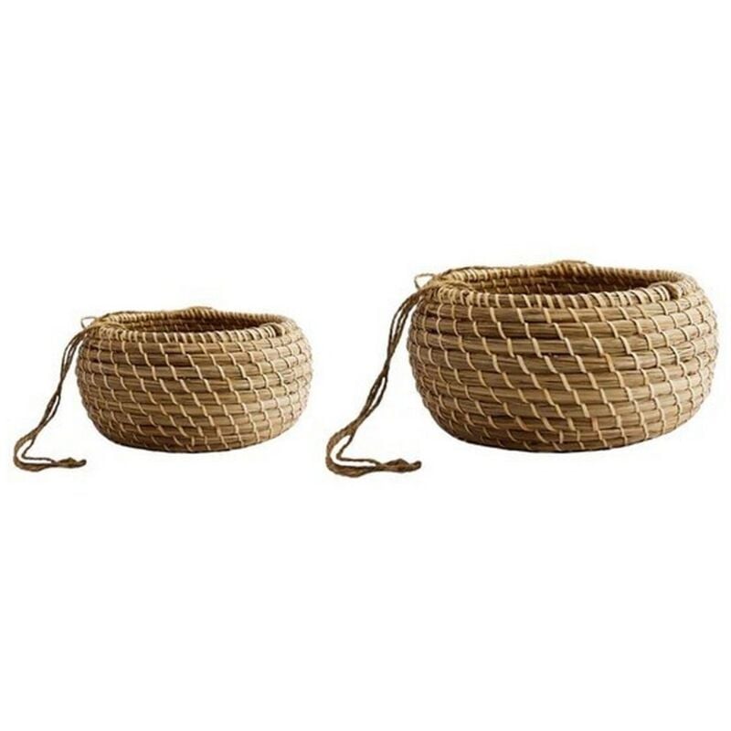 Hanging Seagrass Planter (Set of 2) - Natural